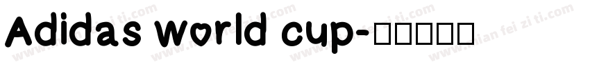 Adidas world cup字体转换